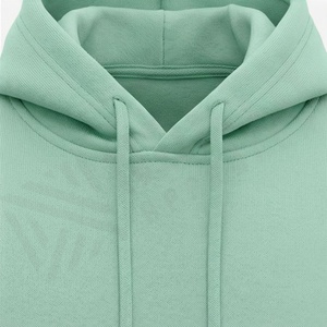 Hoodie polaire streetwear d'hiver personnalisé, coupe oversize à épaules tombantes, effet vintage délavé et usé, 100% coton pour hommes - Product Image 4