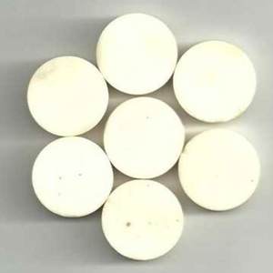 Botón en blanco de hueso Natural, botón de hueso de búhos de alta calidad para uso en prendas de vestir, botón en blanco, respetuoso con el medio ambiente, hecho en la india - Product Image 2