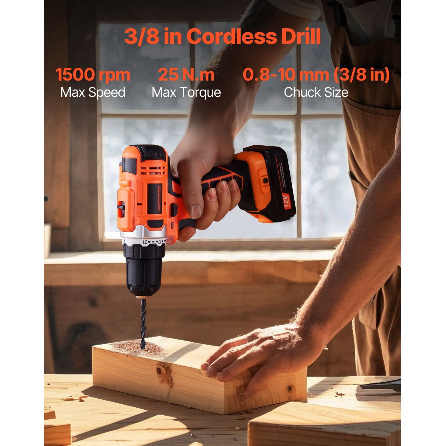 12V Max Cordless 2-Tool Combo Kit Compact Power Tools-3/8 Drill & 1/4 Impact Driver DC Charging Source · image 2