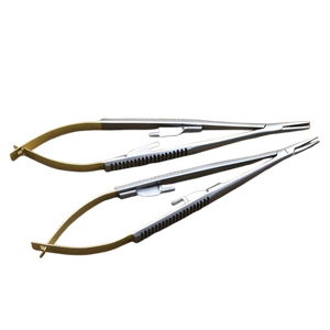 Castroviejo Micro Needle Suture Holders 16CM/6.3in Precision Castroviejo Micro Suture <b>Drivers</b> for Corneal Microsurgery Procedure - Product Image 5