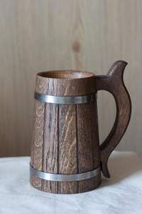 Jarras de Cerveza al por Mayor, de Madera, Recuerdos, Utensilios de Bar, Jarras de Cerveza de Gran Capacidad, Estilo Vikingo, para Reuniones Familiares - Product Image 5