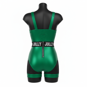 Traje de baño de una pieza para mujer, 240 GSM, poliéster y spandex, verde oscuro, logotipo personalizado, traje de baño para mujer - Product Image 6