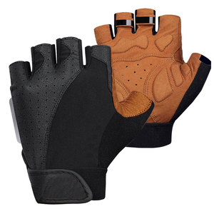 Guantes de Ciclismo Profesionales de Medio Dedo, Hechos de Cuero/Neopreno, Antideslizantes, que Absorben la Humedad, Ajuste Cómodo para Ciclismo - Product Image 1