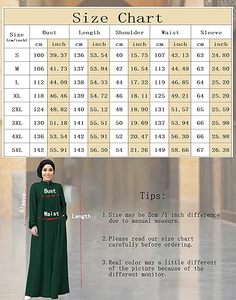 Women Long Sleeve Floor Length <b>Abaya</b> Solid Color Stand Collar Loose Fit Modest Muslim Dress Daily Wear Plus Size Green - Product Image 5