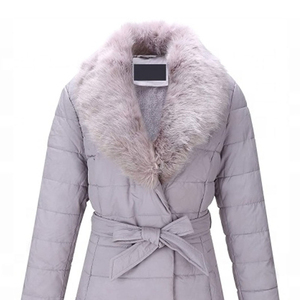 Trendy Women Long Coat Fashionable Winter Overcoat Warm Breathable Leather Trench Outerwear Casual Wear Knitted Plain Dyed - Product Image 6