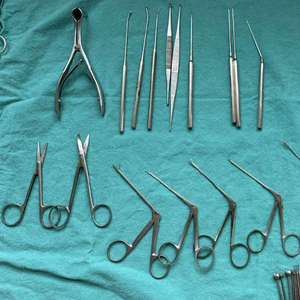 ชุดเครื่องมือผ่าตัดไซนัสแบบส่องกล้อง FESS จำนวน 21 ชิ้น ผลิตจากเหล็กกล้าไร้สนิมเยอรมัน ใช้ซ้ำได้ ได้รับการรับรองมาตรฐาน CE สำหรับใช้ในคลินิก - Product Image 2