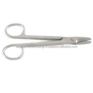Ciseaux de dissection Sistrunk en acier inoxydable chirurgical, à pointe arrondie, lame droite ou courbée, 5,5 pouces, premiers secours - Product Image 4