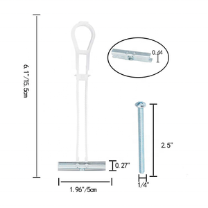 Trung Quốc Snap Chuyển Đổi Neo 1/4 "3/16" #10 Dây Đeo Chuyển Đổi Bolt Vách Thạch Cao Neo Nhiệm Vụ Nặng Nề Rỗng Tường Neo Với Vít 2-1/2 Inch - Product Image 5