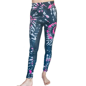 Leggings de equitación vintage personalizados para mujer, de cintura media, transpirables, sin costuras, de punto, 90% nailon, 10% elastano, con estampado de silicona, duraderos, 220g - Product Image 3