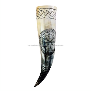 African Cow Horn Natural Viking Drinking Horn Natural Design and Natural Color with Food Safe Coating - Product Image 3