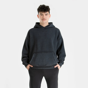 Sudadera con Capucha Corta, Tejida, de Manga Larga, Transpirable, para Otoño, con Logotipo Personalizado - Product Image 4