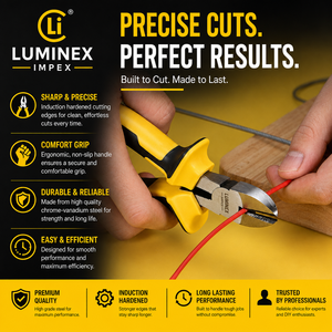LUMINEX IMPEX LUB=113 <b>Long</b> <b>Nose</b> Stainless Steel Lightweight Smooth Work Jewelry Making Polishing Pliers for Bracelet Making DIY - Product Image 2