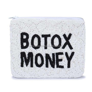 Handmade Embroidered <b>Beaded</b> Coin Purse Zipper Closure Unisex Fashion Wallet Colorful Design Custom Size High Quality - Product Image 5