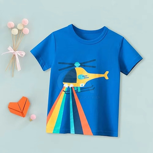เสื้อยืดเด็กชายดีไซน์ใหม่ คุณภาพดีเยี่ยม สวมใส่สบาย น้ำหนักเบา สำหรับขายออนไลน์ - Product Image 1