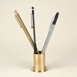 <b>Mirror</b> Polished Brass Pencil Stand Perfect for <b>Tabletop</b> Accessory Tableware Items Promotional Pen Holder - Product Image 6