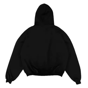 Mens Premium Heavyweight Regular <b>Zip</b>-<b>Up</b> Hoodie 100% Cotton Fleece Winter Silk Screen Printing Vintage Style Oversized Fit - Product Image 3