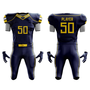 Ropa Deportiva de Fútbol Americano Personalizable con el Mejor Diseño para Hombre y Mujer, Nueva Llegada con Mangas Cortas, Nombre del Equipo, Precio Económico - Product Image 4
