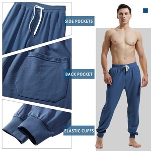 High Distressed Joggers Plus Size Men's Gym Fitness Sweatpants Sportswear Men's <b>Trousers</b> Straight Pattern <b>Work</b> Men's Pants - Product Image 3