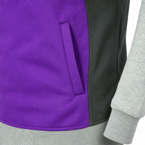 Sweat à capuche pour homme, coupe classique, patchwork tricoté, style décontracté, vêtement d'hiver, 100% coton, molleton épais - Product Image 5