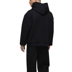 เสื้อฮู้ดดี้ผ้าฝ้ายฟลีซหนานุ่มสำหรับผู้ชาย ทรงโอเวอร์ไซส์ สกรีนโลโก้ได้ สตรีทแวร์ ขายส่ง MOQ ต่ำ - Product Image 4