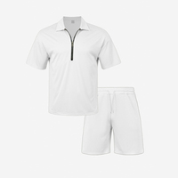 Ensemble short et t-shirt LAYENNE en matériau premium, confortable, de haute qualité, couleur classique, logo personnalisable, pour activités de plein air