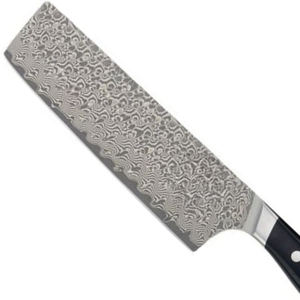 Cuchillos con mango negro, hoja estampada de acero inoxidable, cuchillos profesionales de cocina para cortar carne, verduras y alimentos - Product Image 5