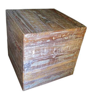 2025 Trending Whitewashed Antiqued Square <b>Coffee</b> <b>Table</b> Hand Finished Solid <b>Wood</b> Rustic Dining Room Furniture for Hotels Entry - Product Image 1