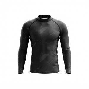 Rashguard Personalizado con Logotipo para Hombre, Artes Marciales, BJJ, Grappling, Sublimado en Verde y Azul - Product Image 3