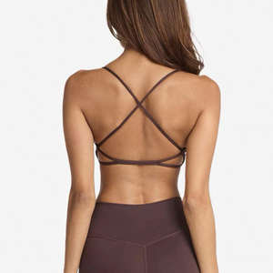 Women's Solid Color Activewear Sets Yoga <b>Leggings</b> 2-Piece Gym Fitness Workout Wear Front Logo Customized Colors - Product Image 6