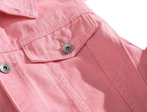 Servicio OEM, Chaqueta Vaquera Vintage para Hombre, Logotipo Personalizado Elegante, Alta Calidad, 100% Algodón, Chaquetas Vaqueras Casuales con Lavado Ácido - Product Image 3