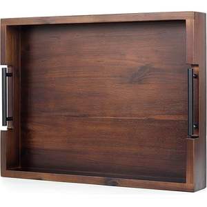 Elegante y Duradera Bandeja de Servir de Madera, Diseño Moderno y Antiguo, Personalizable para Bodas, Catering, Banquetes y Eventos Especiales - Product Image 3