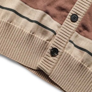 Women Knitted <b>Cardigan</b> V-Neck <b>Long</b> Sleeve Contrast Color <b>Button</b> Closure Casual Solid Top All Seasons Knitwear <b>Cardigans</b> - Product Image 6