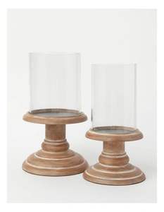 Porte-bougie en verre et métal argenté poli, lanterne haute classique pour une décoration de table raffinée - Product Image 5