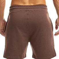 Pantalones Cortos de Hombre en Poliéster/Algodón Marrón con Cintura Ajustable con Cordón, Ecológicos, Transpirables, de Secado Rápido, para Uso Casual - Product Image 4