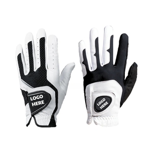Gants de golf en cuir Cabretta hybride souple OEM, logo personnalisable, antidérapants, fermeture Velcro réglable, pour sports de plein air VN - Product Image 1