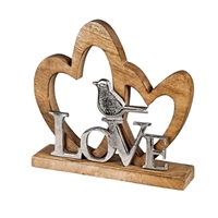 Ornement de Noël et de Pâques en métal plaqué en forme de roue primitif avec base en bois pour décoration de table