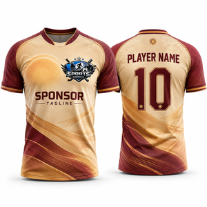 Camiseta de Entrenamiento de Fútbol de Alta Calidad, Tejido de Malla de Poliéster Elástico, Duradera, de Secado Rápido, Ajuste Deportivo, Fabricante de Ropa Deportiva para Clubes - Product Image 1