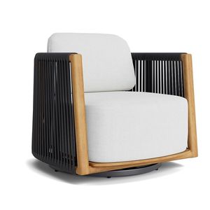 Canapé pivotant d'extérieur en corde de rotin pour projet hôtelier, fabriqué en Indonésie - Product Image 1