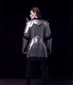 Silver Plated Stainless Steel Fantasy Warrior Armor Set Fashion Theme Welded Metal Craft Armor Irregular Shape - Product Image 2