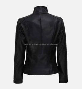Chaqueta de cuero de tela cómoda de nuevo diseño para mujer, producto recién llegado, chaqueta genuina de secado rápido para mujer - Product Image 3