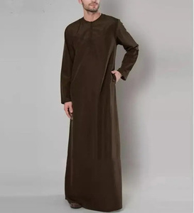 <b>Men</b> Juba Long Modest Islamic Robe Traditional Muslim Clothing Comfortable Loose Fit Breathable Fabric - Product Image 4