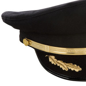 Casquettes de capitaine personnalisées avec options de tissu en laine, broderie à la main disponible, style uniforme, couvre-chef pour occasions formelles et événements - Product Image 4