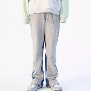 Pantalones de chándal personalizados para hombre, estilo Y2K, casuales, lavados, de tela gruesa, con rayas, de pierna recta, holgados, acampanados, para caza - Product Image 3