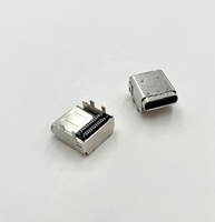Connecteur femelle USB Type C 3.1 SMT 24 broches, courant nominal 5A, 100V AC, conforme RoHS, boîtier LCP, 40m Ohm max, données de contact