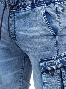 กางเกงยีนส์ขาสั้นผู้ชายสวมใส่สบาย ระบายอากาศได้ดี แห้งเร็ว คุณภาพสูง ผลิตจากผ้าสแปนเด็กซ์/คอตตอน รับทำโลโก้ตามสั่ง (OEM) - Product Image 2