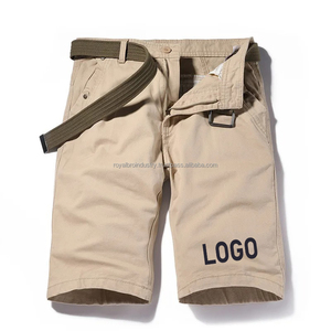 Shorts d'été droits en coton pour hommes, longueur genou, chinos intelligents, bermuda vintage, shorts grande taille pour hommes - Product Image 1