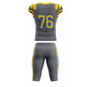 Service de conception personnalisée gratuit pour maillots de football américain en mesh, t-shirts pour supporters, ensemble de maillots de football américain à col en V - Product Image 5