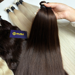 ผมต่อแบบ I-Tip ของแท้จากเวียดนาม ยี่ห้อ Rusa Hair แบบ Flat Hair Extensions เย็บสองชั้น Super/Double Drawn ขนาด 10-34 นิ้ว รับสั่งทำทุกขนาด - Product Image 3
