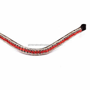 Pulsera lujosa de cuero genuino para mujer, brazalete de 3 filas, cristales transparentes, brillantes, con cadena brillante, color negro, para cejas de caballo, disponible en todas las tallas - Product Image 6