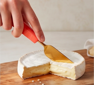 <b>Cheese</b> <b>Knife</b> <b>Set</b> Of 3 Stainless Steel Blades With Wooden And Marble Handles Durable Kitchen Tools For <b>Cheese</b> Serving And Hotel - Product Image 5